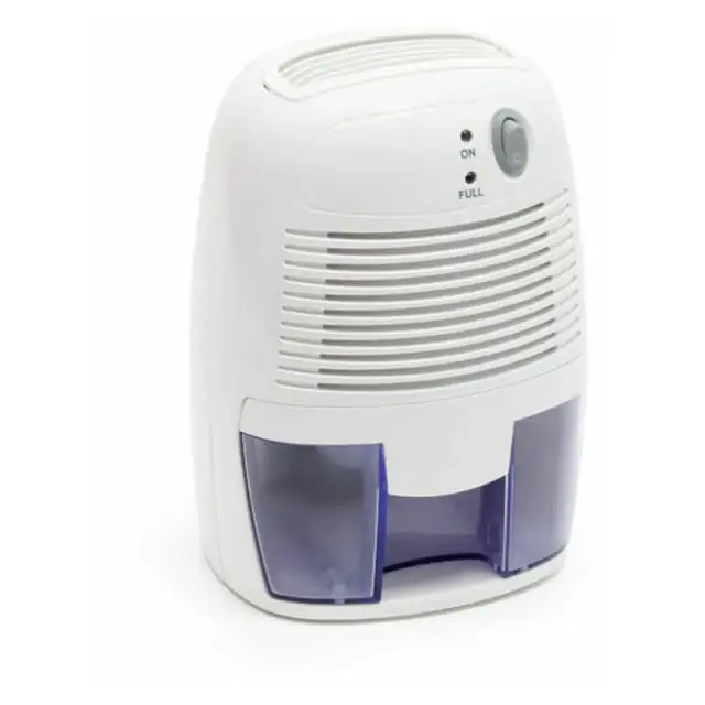 Tigrezy - Dezumidificator cu rezervor de 1, 3 l pentru camere de pana la 20 m², Alb, Efect Peltier, Oprire automata