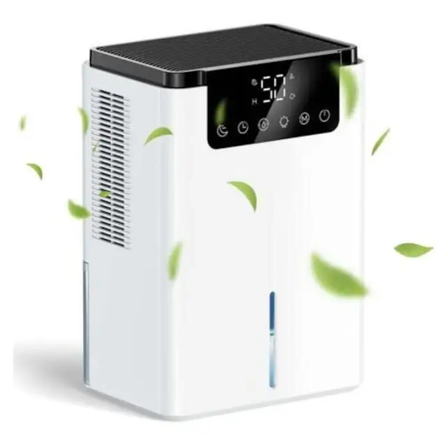 Dezumidificator, capacitate rezervor de apa de 1, 5 l, 10-30 m², 50-60 Hz, capacitate maxima de dezumidificare 650 ml/24h