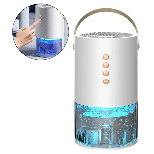 Dezumidificator portabil 1.3L compact silentios multicolor 14.6x14.6x24.7cm