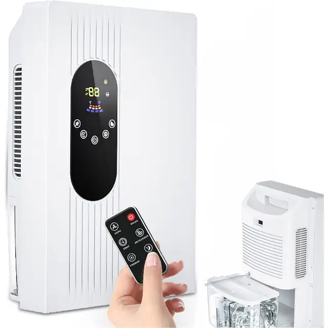 Dezumidificator portabil 2500ml 42W alb cu telecomanda 36,5x24,5x14cm