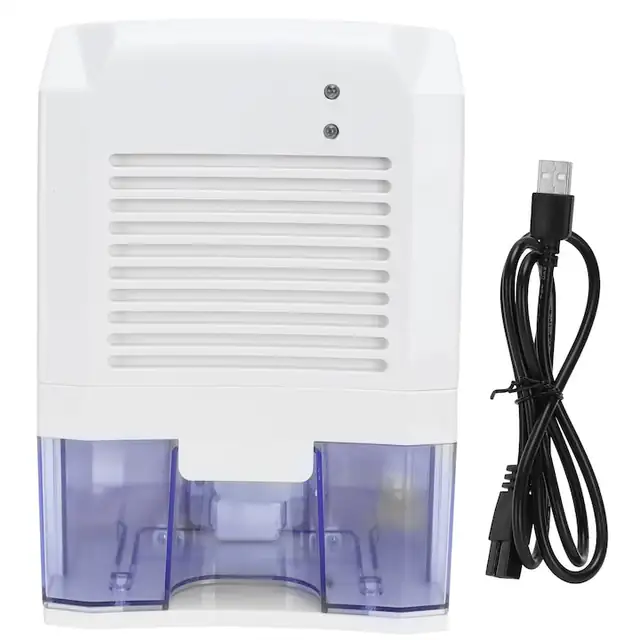 Dezumidificator portabil compact 5-15m² alb 20x15x10cm