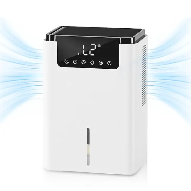 Dezumidificator Dual‑Core, pentru casa, rezervor 2, 5 l, silentios, control inteligent, 220 V, purificator de aer si uscare rufe