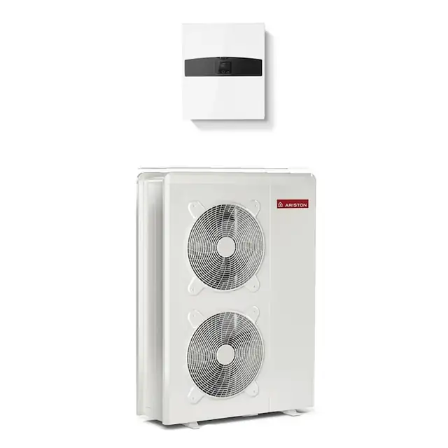 Pompa de caldura conectata aer/apa monobloc Nimbus Plus M cu incalzire electrica Ariston 15 kW trifazata