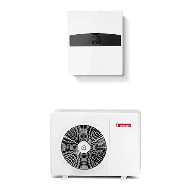 Pompa de caldura conectata aer/apa monobloc Nimbus Plus M cu incalzire electrica Ariston 3, 5 kW monofazata