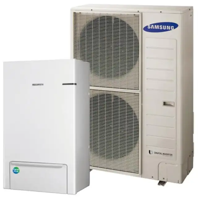 Pompa de caldura aer-apa Split, Samsung, 9 kW, Trifazata, eficienta energetica A+++, dimensiuni 940x1420x330mm