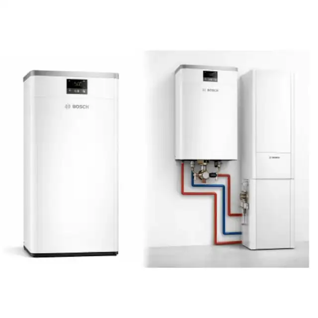 Unitate interioara murala bivalenta Compress 6000 - AWB 13-17, cu vana cu 3 cai integrata - BOSCH