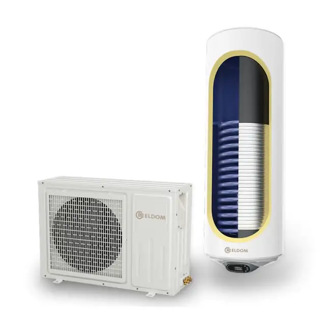 Pompa caldura aer-apa, 2000W, boiler 120 litri + serpentina, Clasa A, Eldom Green Line