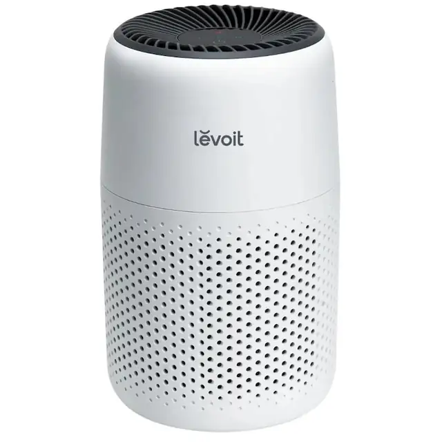 Purificator de aer Levoit Core Mini, Filtru 3 in 1 True HEPA, Panou Comanda Touch Screen, Alb