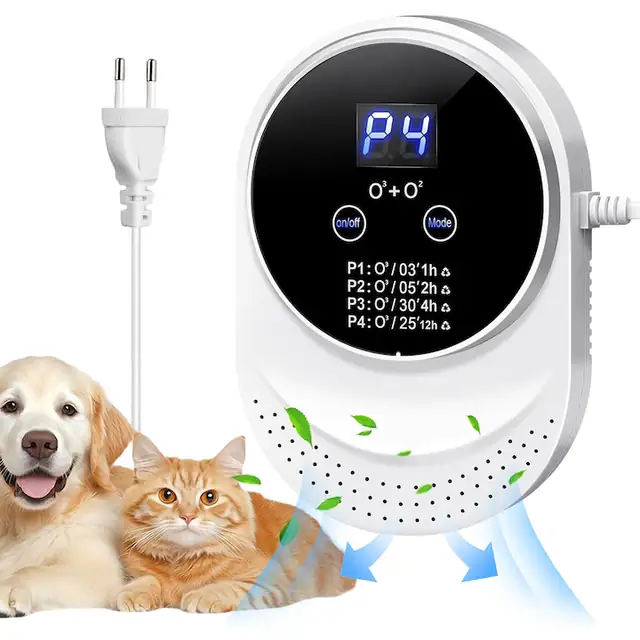 Purificator de aer cu ozon, 150mg/h, 30m², 99% sterilizare, 4 moduri de operare, design mini, alb