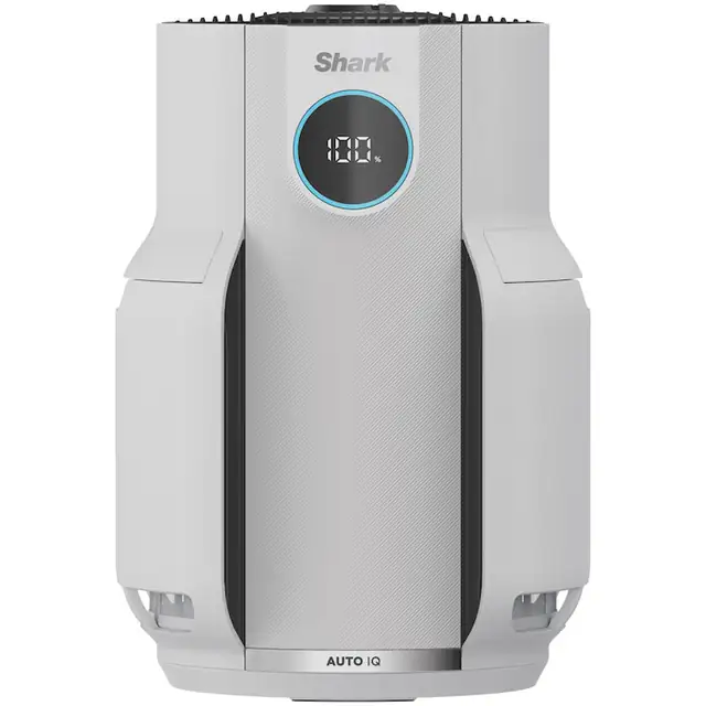 Purificator de aer Shark NeverChange5 HP150EU, 26W, 5 trepte viteza, Tehnologie Anti-Odour, 4 straturi de filtrare: NanoSeal HEPA, Carbon Activ, filtru PET, filtru DebrisDefence, pana la 60 m2, alb
