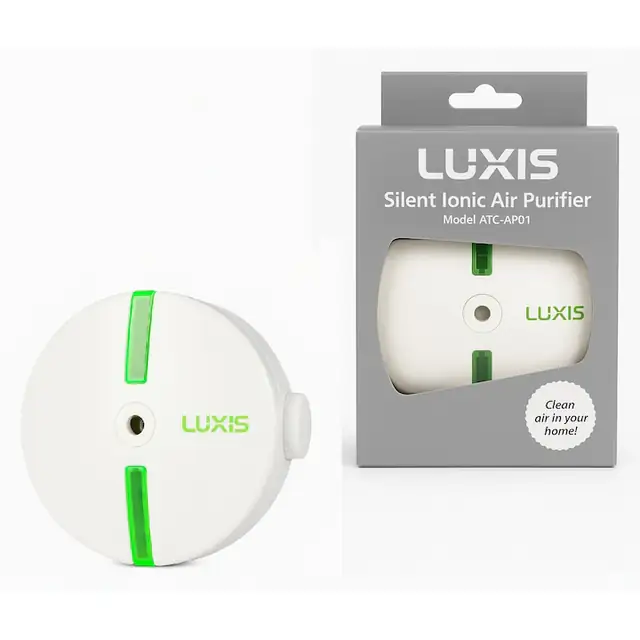 Purificator de aer ionic silentios LUXIS portabil filtrare polen si alergeni reduce disconfortul cauzat de ambrozie