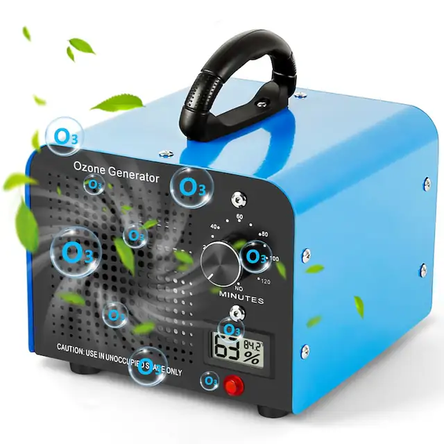 Generator de Ozon Zilchx, 60000 mg/h, purificator de aer, alb, pentru incaperi pana la 320 m²