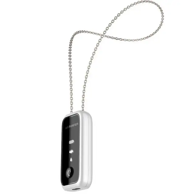 Purificator de aer portabil cu ioni negativi, negru, 80x35x20mm, incarcare TYPE-C