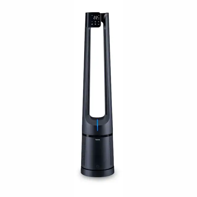 Purificator de aer și ventilator Beurer LV 500, sistem de filtrare 3 straturi, 12 trepte de viteză, 110.5x23.5cm