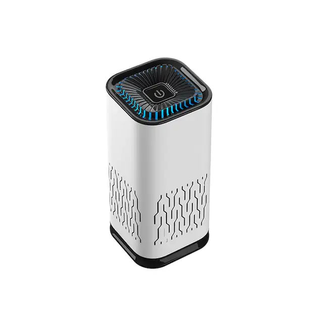 Purificator de aer compact, alb, cu tehnologie ionic, filtrare eficienta, 51-150m³/h