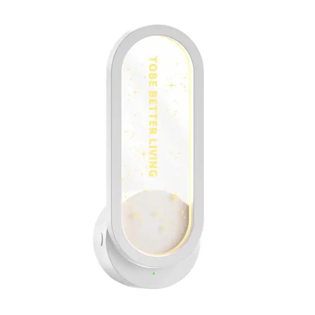 Purificator de aer mini cu ion negativ, deodorant, lumina ambientala cer cu stele, pentru toalete si bai