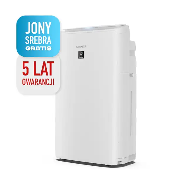 Purificator de aer, Sharp UA-KIN42E-W, 240m3/h, umidificator 440ml/h, alb, 30m2