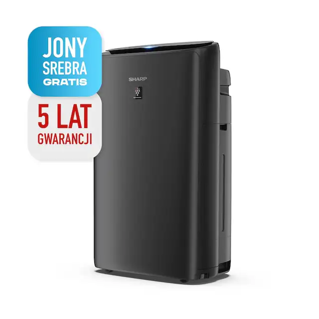 Purificator de aer, Sharp UA-KIN42E-H, 240m3/h, umidificator 440ml/h, alb, 30m2