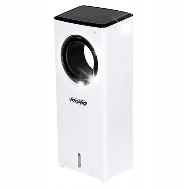Purificator de aer Mesko, fara elice, 3 in 1, cu umidificator, alb, 18.6x25.5x62.5cm