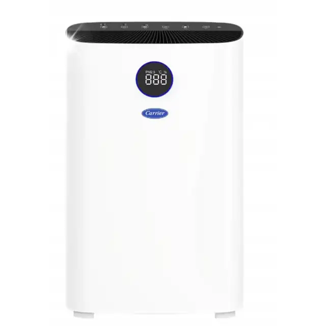 Purificator de aer Carrier UV CAFN026LC2, filtr HEPA, activ, pentru camere de pana la 27 m², set complet