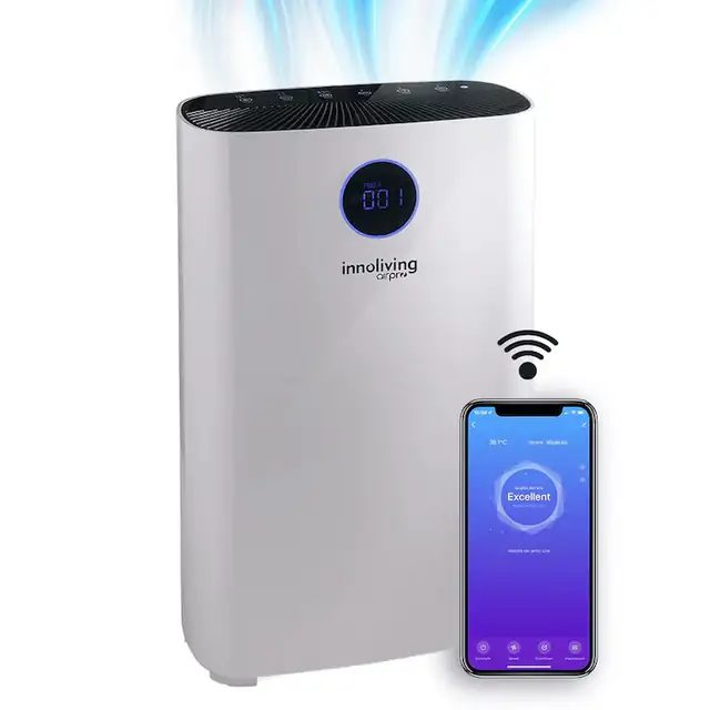 Purificator Aer Innoliving Airpro INN-557, HEPA, Ioni Negativi, 53x35x17cm