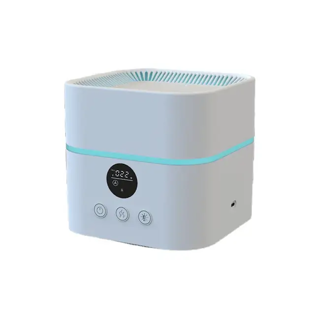 Purificator de aer si umidificator 3 in 1, 500ml, pentru camere de pana la 200mp, cu difuzor de uleiuri esentiale, fara marca.
