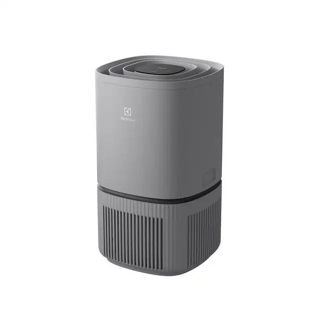 Purificator de aer Electrolux, EPO30311UG, Alarma de schimbare a filtrului, Filtrare multistrat, Capacitate 400 m3/h, Sistem AirSurround, Circulatie a aerului la 360 de grade, 730 x 330 x 330D, Wi-Fi, Gri