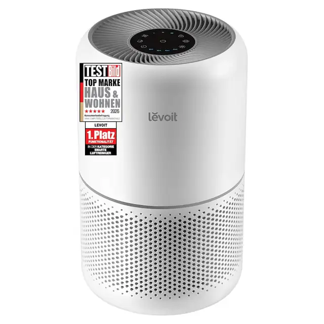Purificator de aer Levoit Core 300, elimină 99,97% polen și praf, alb, pentru suprafețe de până la 40 m2, 4 filtre disponibile