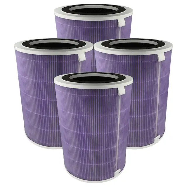 Filtre de aer VHBW 4x pentru purificator Pro Breeze PB-P07, prefiltru + HEPA H13 + carbon activ, set
