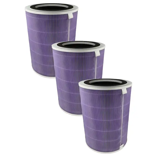 Filtru de aer VHBW, set 3x, HEPA, carbune activat, ioni de argint, pentru purificator Proscenic A9Mor