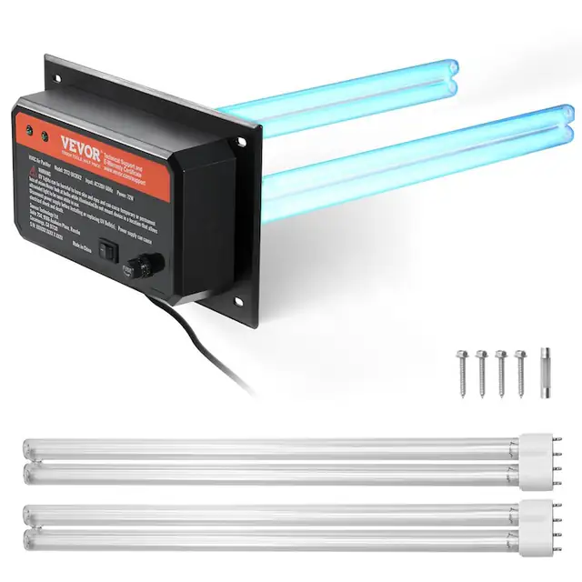 Purificator de aer VEVOR 72W, cu lumina UVC, 258mm, pentru întreaga casă