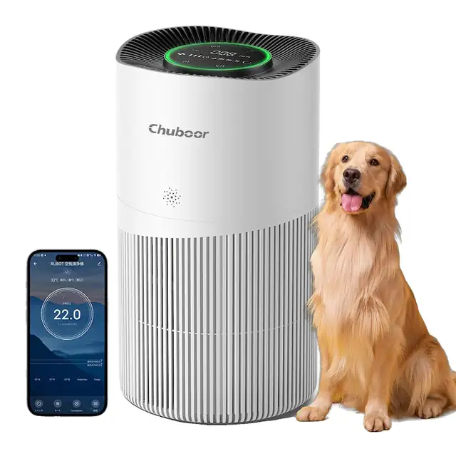 Purificator de aer, HEPA, design compact, Wifi, 4.5kg, 329x205x569mm, pentru spatii de pana la 120m
