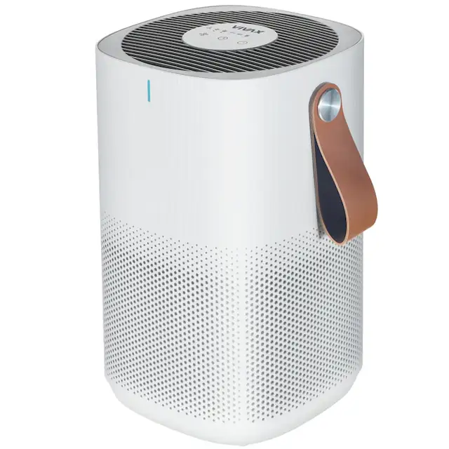 Purificator de aer VIVAX AP-150M W AERIS Mini, HEPA 13 cu carbon activ, capacitate 150 mc/H, senzor PM2.5, Control Touch, Timer, Mod Silentios, Alb mat