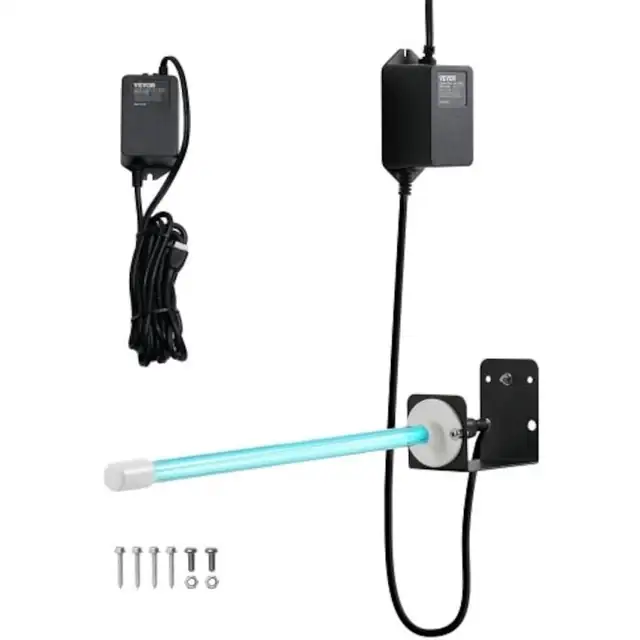 Purificator VEVOR Katharistes Aera HVAC 18W 14inch (35,6 cm) cu lumina UV si magneti