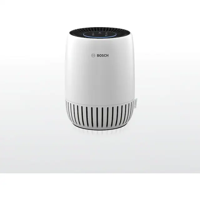 Purificator aer BOSCH Air 1000, Acoperire pana la 50mp, CADR 100m3/h, Filtru 2-in-1 HEPA, Smart Sensor si Auto Mode, USB-C, culoare Alb