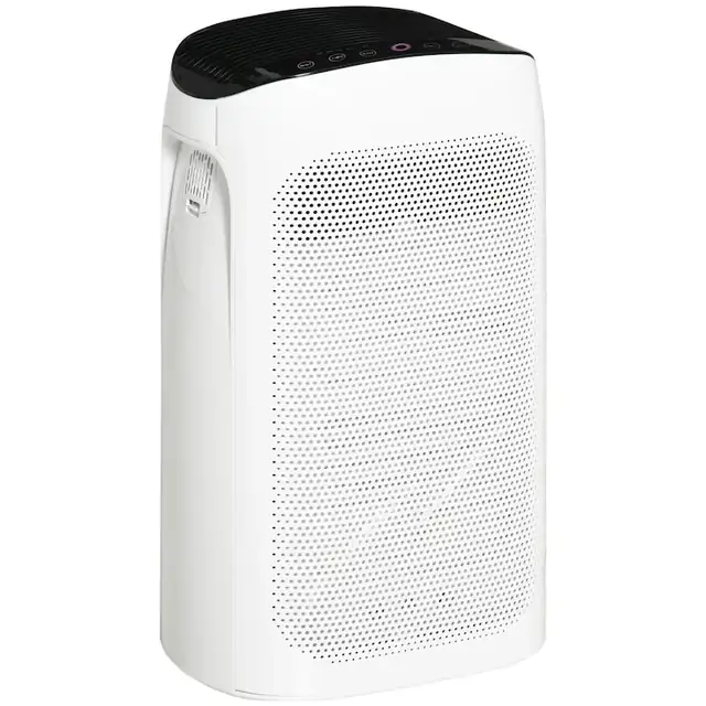 Purificator de aer Re-Bloom, cu filtru HEPA, 3 viteze, ABS, alb/negru, 32, 7 x 22 x 55, 8 cm