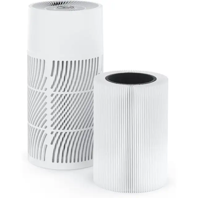 Purificator de Aer Nuwave pentru Camere Mari, HEPA H13, Portabil, Silentios 18 dB, 3 Trepte, Elimina Praf, Polen, Fum – Acoperire 80 m²