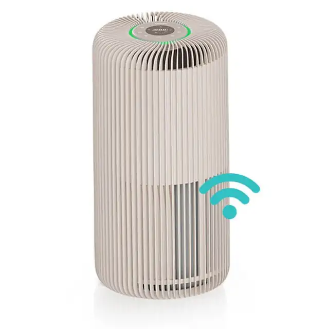 Purificator de aer AlecoAir P60 Lyneo, WiFi, UV-C, Ionizare, Filtru H13 True Hepa, Carbon Activ, PM 2.5