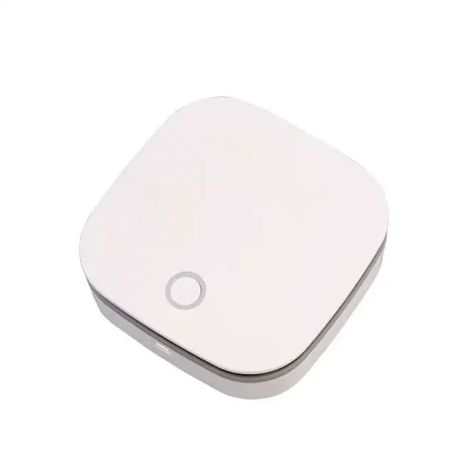 Purificator de aer portabil pentru masina, USB, 2200mAh, 115x115x35mm, alb