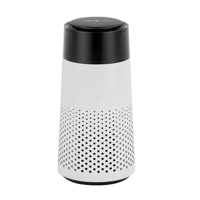 Purificator de aer portabil, alb, cu filtrare tripla, tehnologie avansata de purificare, dimensiuni compacte