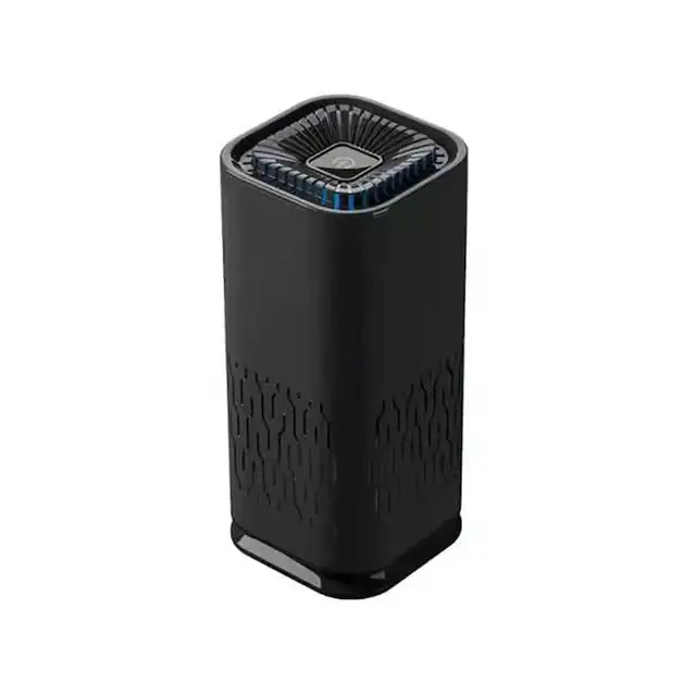 Purificator de aer, negru, 60x60x132mm, pentru birou si masina, eficienta 200m³/h, set complet