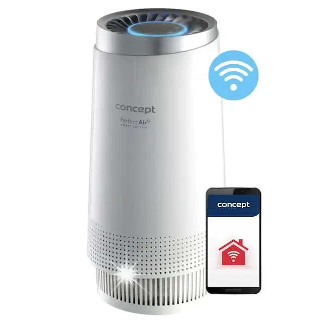 Purificator de aer Concept CA1010, HEPA 13, 130m³/h, alb, pentru camere de pana la 20m²