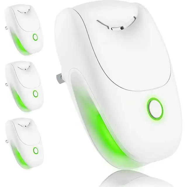 Set purificatoare de aer plug-in, 4 piese, purificare cu ioni negativi, design compact, fara filtru, pentru acasa si birou