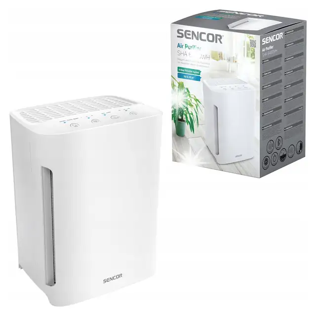 Purificator aer Sencor SHA6400WH, 4 trepte, alb, 32x18x24cm