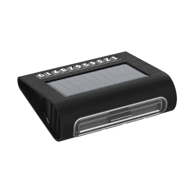 Purificator Inteligent de Aer Auto 2 in 1, Functie de Afisare Numar de Telefon, Cifre cu Efect Luminos, 2 Moduri de Functionare, Acumulator Reincarcabil cu Energie Solara sau USB Type-C, Negru