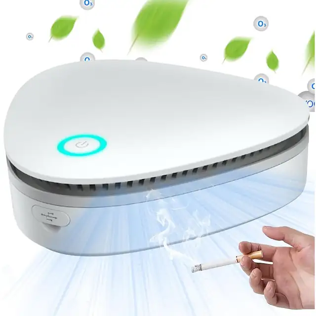 Purificator aer portabil USB 5.7x5.7x2.1cm eliminare miros fum multifunctional