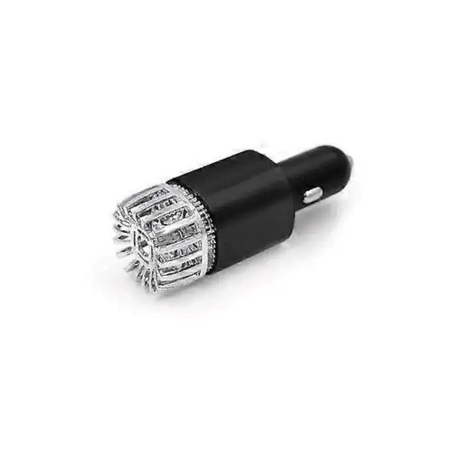 Purificator aer auto ionizator cu incarcator USB dublu negru 3.5x3.5x10.5cm