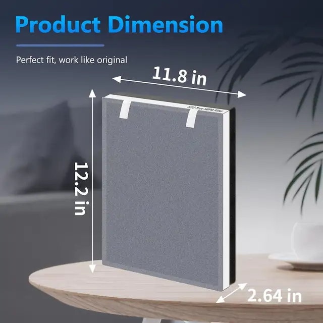 Filtru inlocuire 3-in-1 HEPA carbon set 4 buc 31x30x6.7cm