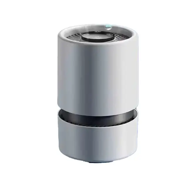 Purificator aer desktop HEPA, compact, silentios, alb