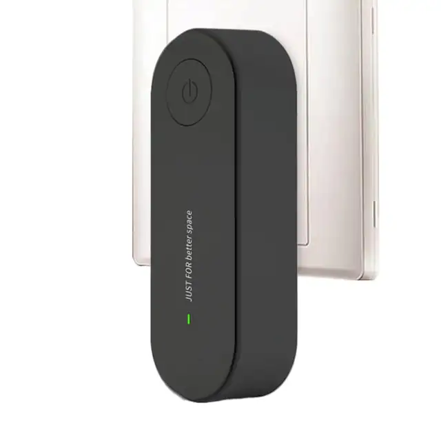 Purificator aer ionizator negativ, negru, silentios, pentru birou si dormitor